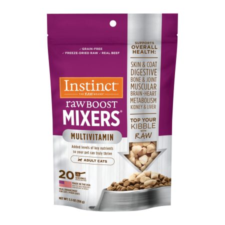 Instinct Raw Boost Mixers Multivitamin for Adult Cats Freeze-Dried Cat Food Topper - إنستينكت راو بوست — للقطط البالغة