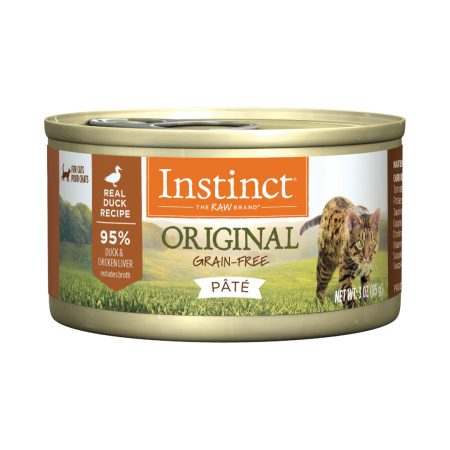 Instinct Original Real Duck Pate Grain-Free Wet Cat Food, 85g - إنستينكت وريجينال ريال — للقطط طعام رطب بنكهة البط خالٍ من الحبوب، 85 جم