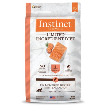 Instinct Limited Ingredient Diet Real Salmon Dry Cat Food, 2kg - إنستينكت ليميتيد ينجريدينت — للقطط طعام جاف بنكهة السلمون، 2 كجم