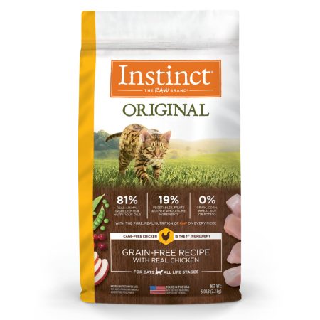 Instinct Original Real Chicken Grain-Free Dry Cat Food - إنستينكت وريجينال ريال — للقطط طعام جاف بنكهة الدجاج خالٍ من الحبوب