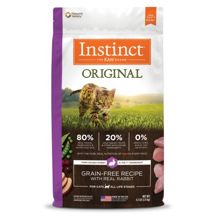 Instinct Original Real Rabbit Grain-Free Dry Cat Food - إنستينكت وريجينال ريال — للقطط طعام جاف بنكهة الأرنب خالٍ من الحبوب