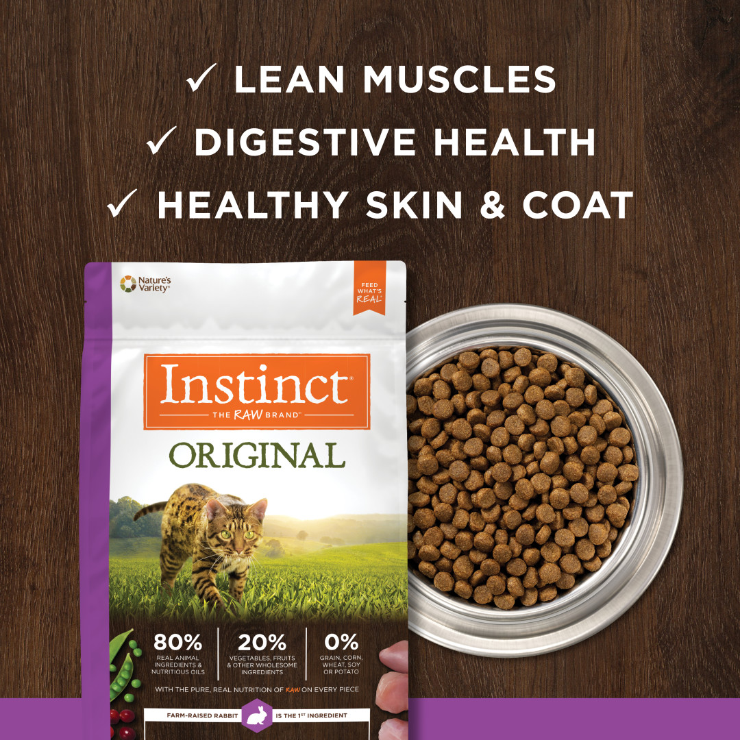 Instinct Original Real Rabbit Grain-Free Dry Cat Food - إنستينكت وريجينال ريال — للقطط طعام جاف بنكهة الأرنب خالٍ من الحبوب - Image 4