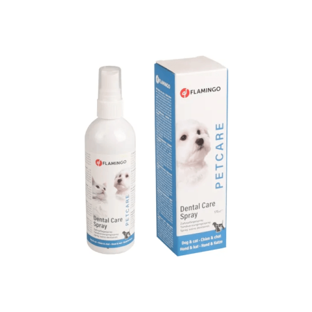 Flamingo Dental Care Spray Mint, For Cats & Dogs, 175ml - فلامينجو دينتال كاري — للقطط للكلاب، 175 مل