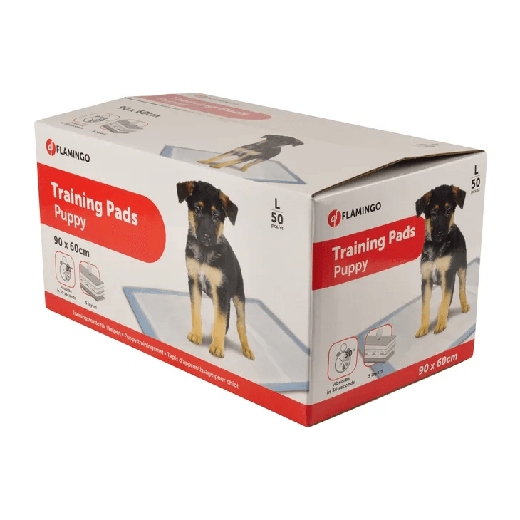 Flamingo Puppy Training Pads, Large (90 x 60cm) 50Pcs - فلامينجو — للكلاب الجِراء
