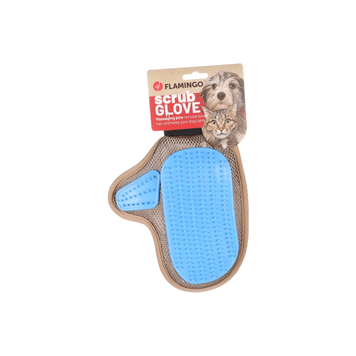 Flamingo Hatna Scrub Glove, Blue - فلامينجو هاتنا سكروب