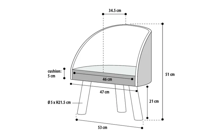 Flamingo Scandi Cat Sofa - فلامينجو سكاندي — للقطط طعام رطب - Image 5