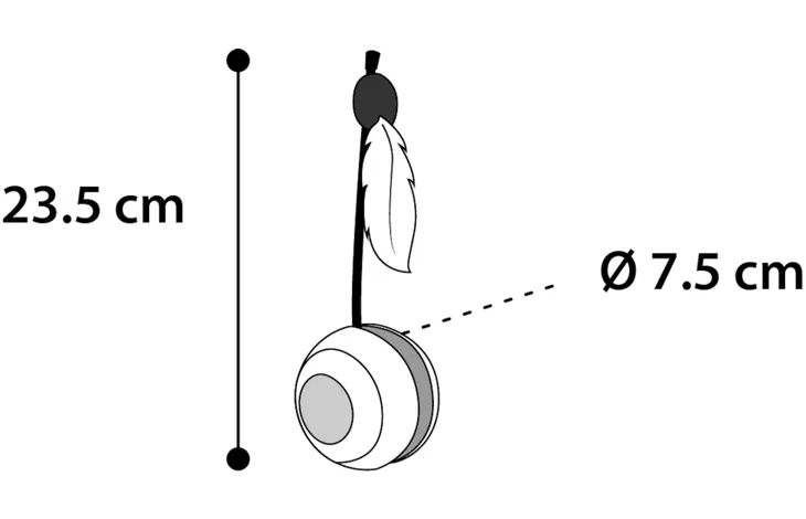 Flamingo Tumbler With LED Electronic Cat Toy, Purple - فلامينجو تومبلير ويث — للقطط - Image 3