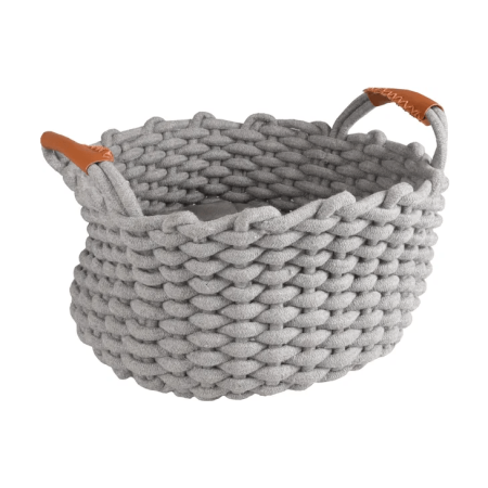 Flamingo Enya Round Basket Cat Bed, Gray - فلامينجو ينيا روند — للقطط