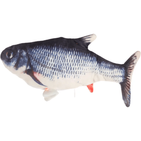 Flamingo Electronic Moving Fish Cat Toy, Grey - فلامينجو يليكترونيك موفينج — للقطط