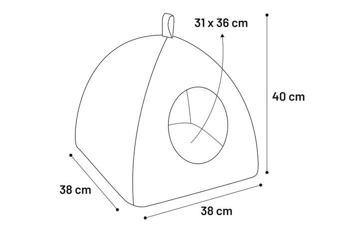 Flamingo Isidoor Cat Bed, Blue - فلامينجو يسيدور — للقطط - Image 5