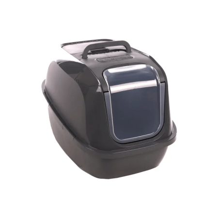 Flamingo Argos Cat Litter Box, X-Large (48.5 x 66 x 46cm) Dark Gray - فلامينجو ارجوس — للقطط رمل قطط