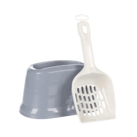 Flamingo Cat Litter Scooper with Holder, Gray - فلامينجو — للقطط رمل قطط
