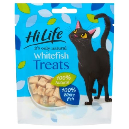 HiLife Whitefish Cat Treats, 10g - هيليفي وهيتيفيش — للقطط مكافآت بنكهة السمك الأبيض، 10 جم