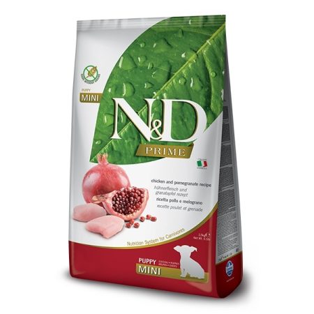 Farmina N&D Prime Chicken & Pomegranate Mini Dry Puppy Food, 2.5 Kg - فارمينا ن و امب;د بريمي — للكلاب طعام جاف بنكهة الدجاج الجِراء، 2.5 كجم