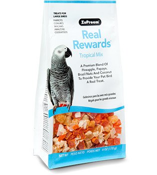 Zupreem Real Rewards Tropical Mix for Large Birds 170g - زوبريم ريال ريواردس —، 170 جم