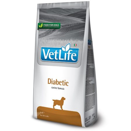 Farmina VetLife Diabetic Dry Dog Food, 2 kg - فارمينا فيتليفي ديابيتيك — للكلاب طعام جاف، 2 كجم