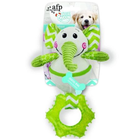 AFP Little Buddy Goofy Elephant With Dental Ring Dog Toy - أفب ليتتلي بوددي — للكلاب