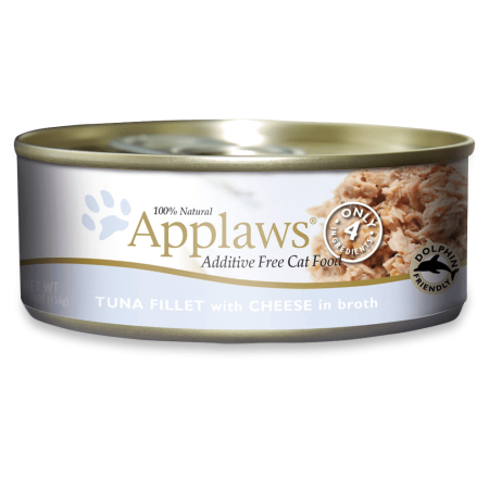 Applaws Tuna Fillet with Cheese Wet Cat Food, 70 g420 - أبلاوز تونا فيلليت — للقطط طعام رطب بنكهة التونة