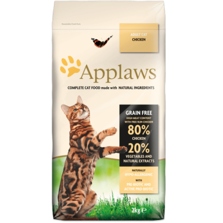 Applaws Adult Chicken Dry Cat Food - أبلاوز — للقطط طعام جاف بنكهة الدجاج البالغة
