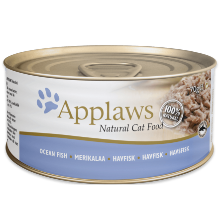 Applaws Ocean Fish Wet Cat Food, 70 g - أبلاوز أوكيان فيش — للقطط طعام رطب، 70 جم