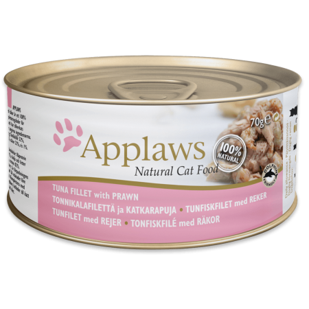 Applaws Tuna Fillet with Prawn Cat Food - أبلاوز تونا فيلليت — للقطط بنكهة التونة