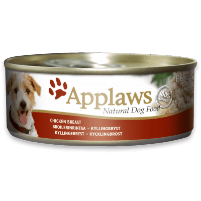 Applaws Chicken Breast Wet Dog Food, 156 g - أبلاوز تشيكين برياست — للكلاب طعام رطب بنكهة الدجاج، 156 جم