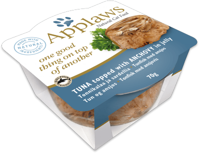 Applaws Tuna with Anchovy in Jelly Wet Cat Food, 70 g - أبلاوز تونا ويث — للقطط طعام رطب بنكهة التونة، 70 جم