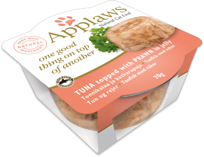 Applaws Tuna with Prawn in Jelly Wet Cat Food, 70 g - أبلاوز تونا ويث — للقطط طعام رطب بنكهة التونة، 70 جم