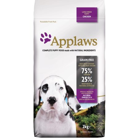 Applaws Chicken Large Breed Dry Puppy Food - أبلوز طعام جاف دجاج للسلالات الكبيرة - للجراء - أبلاوز تشيكين لارجي — للكلاب طعام جاف بنكهة الدجاج الجِراء