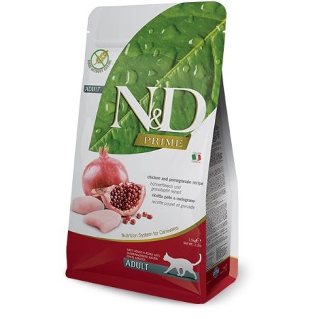 Farmina N&D Chicken and Pomegranate Adult Dry Cat Food - فارمينا ن و امب;د تشيكين — للقطط طعام جاف بنكهة الدجاج البالغة