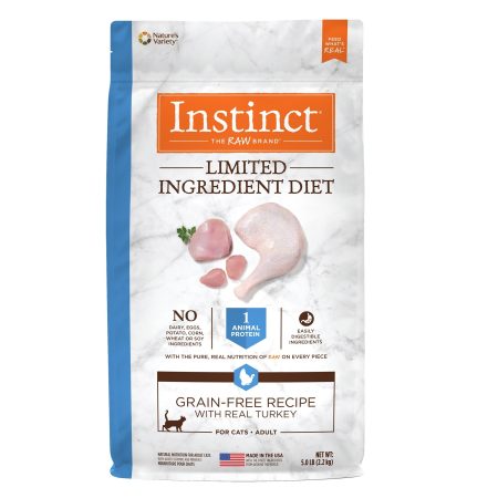 Instinct Limited Ingredient Diet Grain-Free Recipe with Real Turkey Dry Cat Food, 2 kg - إنستينكت ليميتيد ينجريدينت — للقطط طعام جاف بنكهة الديك الرومي خالٍ من الحبوب، 2 كجم