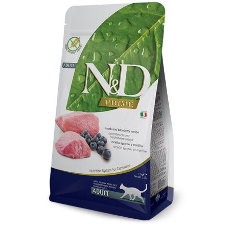 Farmina N&D Lamb & Blueberry Adult Dry Cat Food - فارمينا ن و امب;د لامب — للقطط طعام جاف بنكهة لحم الضأن البالغة