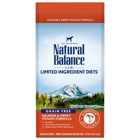 Natural Balance Limited Ingredient Diets Salmon & Sweet Potato Formula Dry Dog Food - ناتورال بالانكي ليميتيد — للكلاب طعام جاف بنكهة السلمون