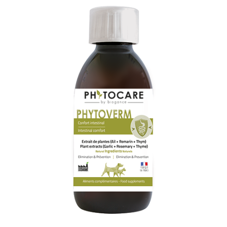 Phytocare Phytoverm Cats & Dogs Natural Dewormer, 200ml - فيتوكاري فيتوفيرم كاتس — للقطط للكلاب، 200 مل