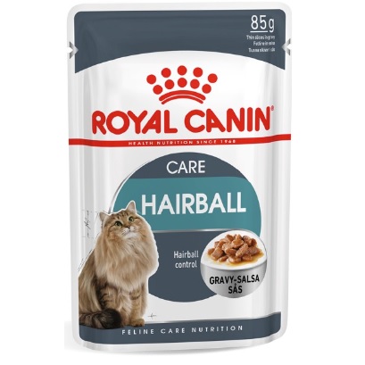 Royal Canin Hairball Care Wet Cat Food, 85 g - رويال كانين هايربالل — للقطط طعام رطب مضاد لكرات الشعر، 85 جم