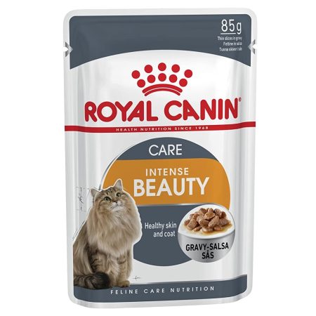 Royal Canin Intense Beauty Wet Cat Food, 85g - رويال كانين إنتينسي — للقطط طعام رطب، 85 جم