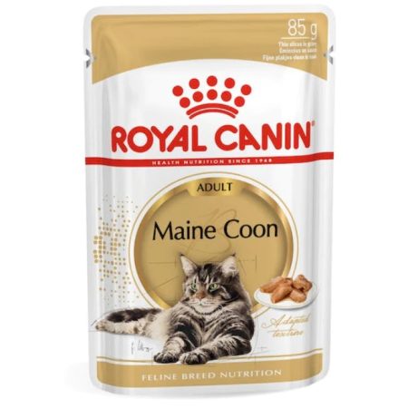 Royal Canin Maine Coon Wet Cat Food, 85 g - رويال كانين مايني — للقطط طعام رطب، 85 جم