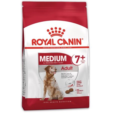 Royal Canin Medium Adult (7+) Dry Dog Food, 10 kg - رويال كانين ميديوم — للكلاب طعام جاف البالغة، 10 كجم