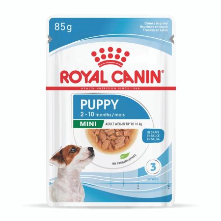 Royal Canin Mini Breed Wet Puppy Food, 85 g - رويال كانين ميني — للكلاب طعام رطب الجِراء، 85 جم