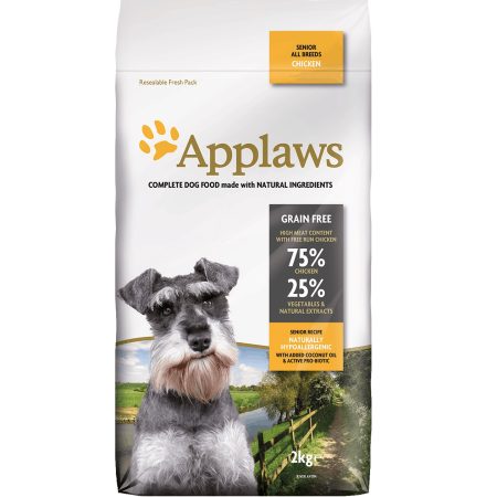 Applaws Senior Chicken Dry Dog Food, 7.5 kg - أبلاوز — للكلاب طعام جاف بنكهة الدجاج الكبيرة، 7.5 كجم