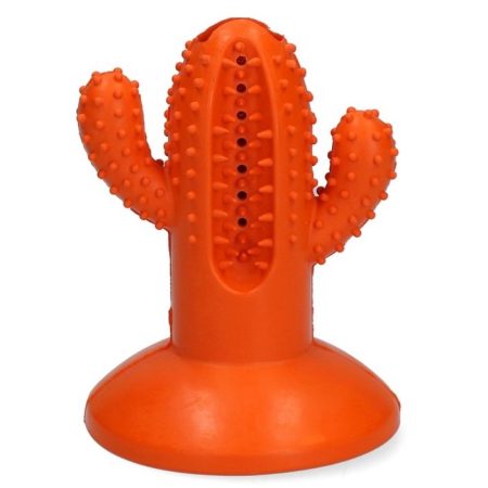 AFP Dental Chews Cactus Rubber Dog Toy, Orange - أفب دينتال تشيوس — للكلاب مكافآت
