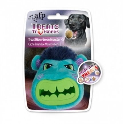 AFP Dog Treat Hider Green Monster - Small - أفب — للكلاب مكافآت