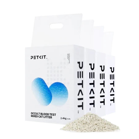 PetKit Occult Blood Test Tofu Mixed Cat Litter, 5.2lb - بيتكيت وككولت بلود — للقطط رمل قطط
