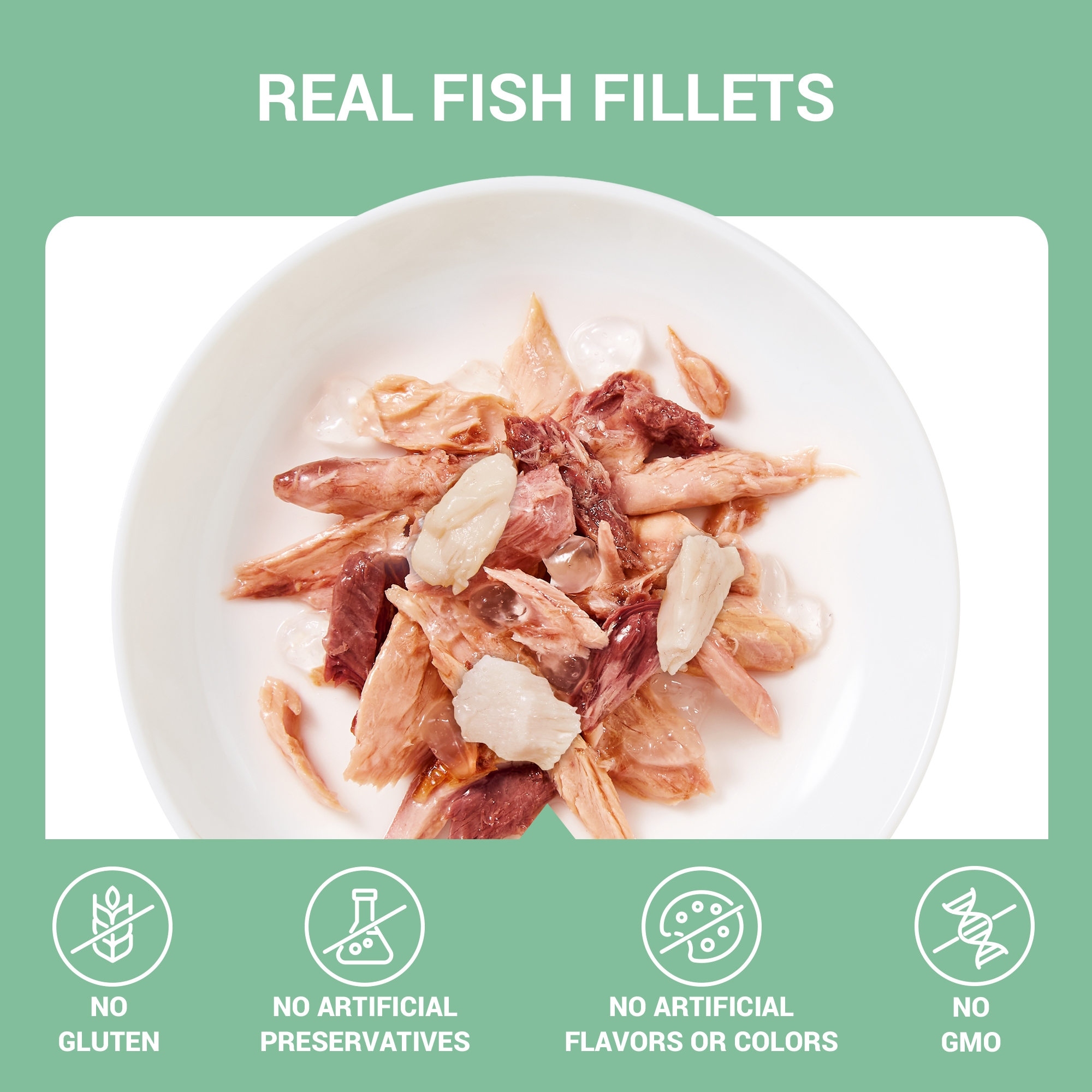 Schesir Tuna with hake in Jelly Wet Cat Food, 70g - شيسير تونا ويث — للقطط طعام رطب بنكهة التونة، 70 جم - Image 3