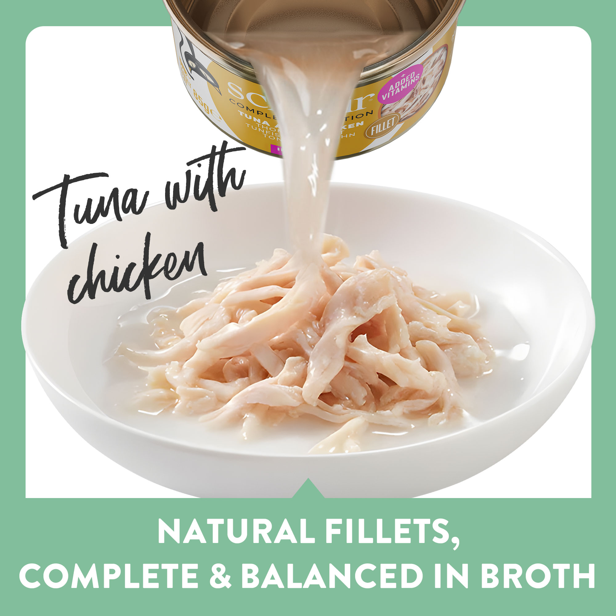 Schesir Complete Nutrition Tuna with Chicken in Broth Wet Cat Food, 85g - شيسير كومبليتي نوتريشن — للقطط طعام رطب بنكهة الدجاج، 85 جم - Image 3