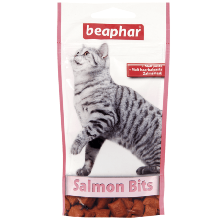 Beaphar Malt-Bits Salmon Cat Treat, 35g - بيبفار مالت — للقطط مكافآت بنكهة السلمون، 35 جم