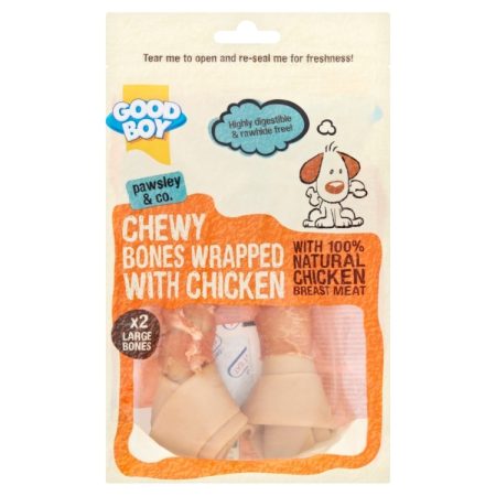 Good Boy Chicken Wrap Bone Large, Dog treat 2Pk - جود بوي تشيكين — للكلاب مكافآت بنكهة الدجاج