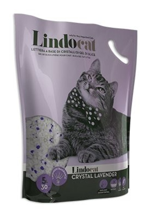 LindoCat Crystal Lavender Scent, Silica Gel - ليندوكات كريستال لافيندير — للقطط - Image 2