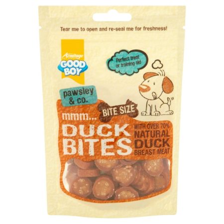 Good Boy Deli Bites Duck Dog Treat, 65g - جود بوي ديلي — للكلاب مكافآت بنكهة البط، 65 جم