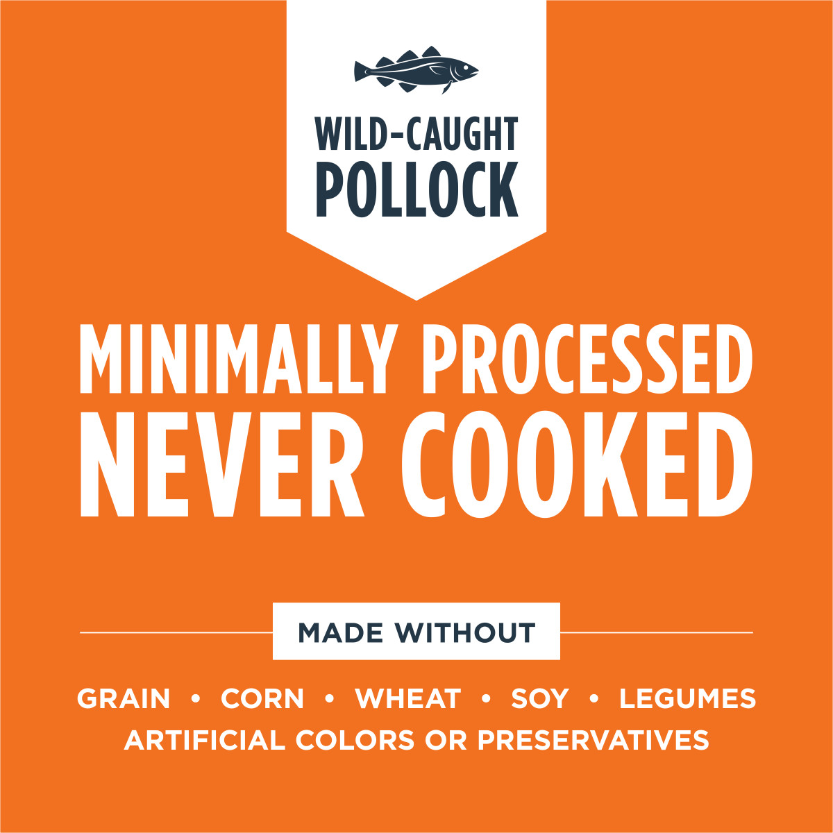 Instinct Raw Meals Wild Caught Alaskan Pollock Recipe Freeze-Dried Cat Food, 9oz - إنستينكت راو ميالس — للقطط - Image 2